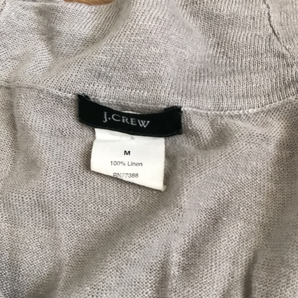 J Crew Linen Long Sleeve Top - Picture 5 of 5